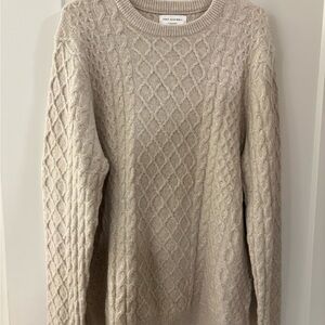 The Arrivals Beige Cable Knit Sweater